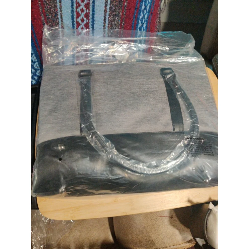 Laptop Tote Bag For Women Carry On Built In Charging Port Cord